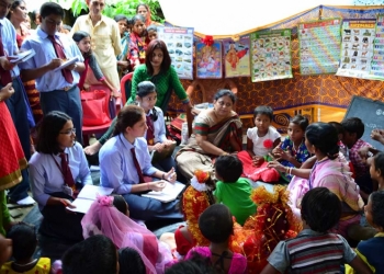 Visit to a tribal school in sandeshkhali
