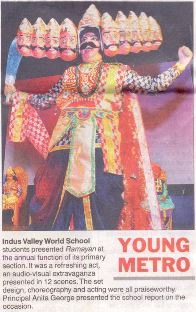 Students of the Primary Section perform 'Ramayana' at their Annual Function.