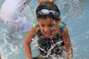 Our students from Toddlers, Lower Infant and Upper Infant classes enjoyed themselves jumping and hopping in the splash pool.