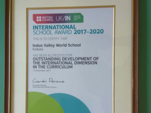 IVWS Wins Internation School Award 2017-2020