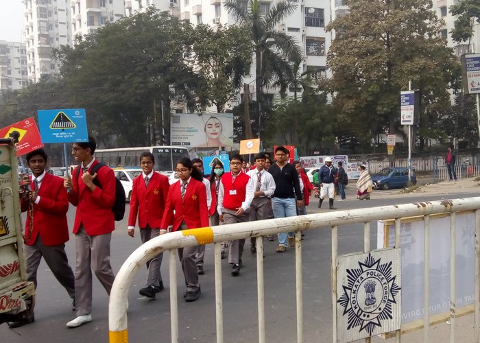Road Safety week inauguration at Indus Valley World School Auditorium on January 8th