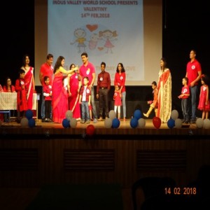Indus Valley World School celebrated Valentine’s Day on 14th February in a unique manner.