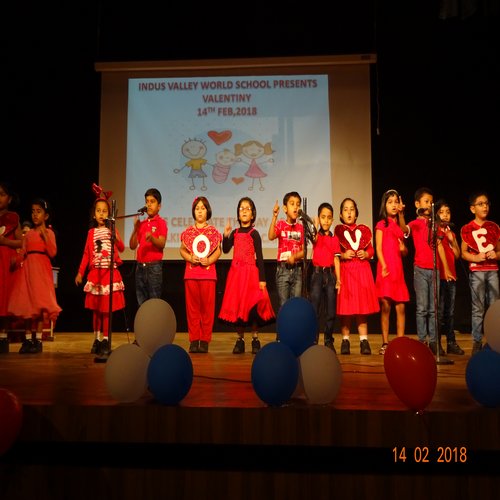 Indus Valley World School celebrated Valentine’s Day on 14th February in a unique manner.