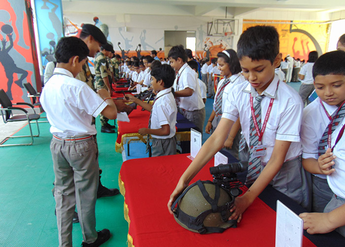 BSF Arms Display On The School Campus