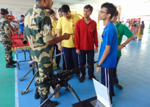 BSF Arms Display On The School Campus
